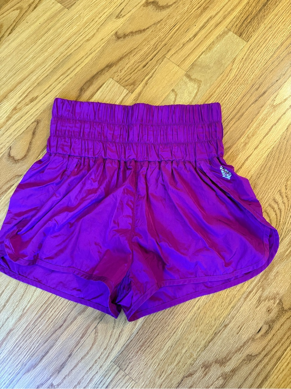 FP Movement by Free People High-Waist Athletic Shorts in Purple